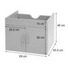 Mendler HWC-D16 FSC High-Gloss Vanity Unit 60 cm - Black view 4