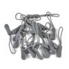 Lnanqing Zipper Pulls, 10-Piece Replacement Set for Camping Bags, Backpacks and Clothing, Gray view 1