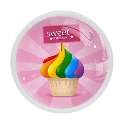 4-Piece Round Rainbow Cabinet Knobs with Screws