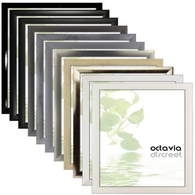 myposterframe Octavia Picture Frame 55 x 78 cm, Matte White, with Clear Acrylic Glass