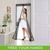 ERPENG Fly Screen Curtain, 120 x 270 cm, Magnetic Closure, No-Drill Adhesive Installation, Black A view 2
