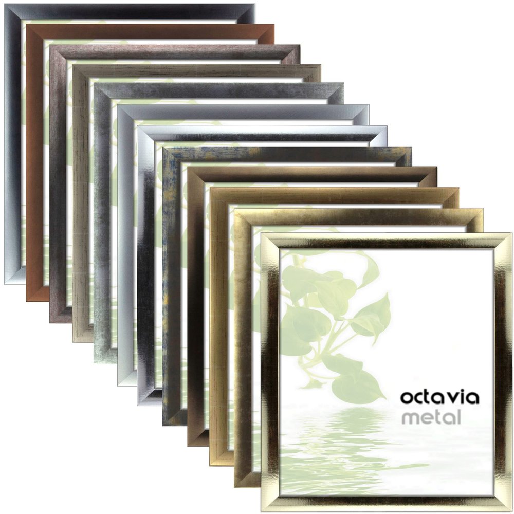 myposterframe Picture Frame 31 x 41 cm Octavia Gold Gloss with Matte Acrylic Glass