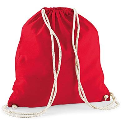 WebTextilien24 Cotton Drawstring Backpack, 37 x 46 cm