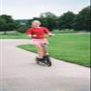 SIX DEGREES Aluminum Scooter with Folding Mechanism and Kickstand, 230/215 mm, ABEC 7, Height-Adjustable, GS-Tested, Gold view 4
