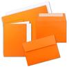 200-Piece Folded Card Set with Inserts, DIN A6/C6, Orange, 14.8 x 10.5 cm, Self-Adhesive view 1