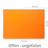 200-Piece Folded Card Set with Inserts, DIN A6/C6, Orange, 14.8 x 10.5 cm, Self-Adhesive view 3