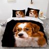 AOYNP Pyrenean Mastiff Duvet Cover Set, 200 x 200 cm, 3-Piece Microfiber view 2