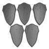 Generic 5-Piece Shield-Shaped Trophy Plaques, AF 19 x 11 cm, Pointed, Dark Oak, for Roe Deer Trophies view 1