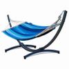 Potenza Outdoor Hammock with Tytan Stand for 2, XXL 220 x 160 cm, Blue view 1