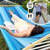 Potenza Outdoor Hammock with Tytan Stand for 2, XXL 220 x 160 cm, Blue view 2