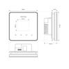Warmup Element WiFi Underfloor Heating Thermostat, Light view 3