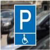 Samunshi Blue Accessible Parking Sticker, 13 x 20 cm view 2