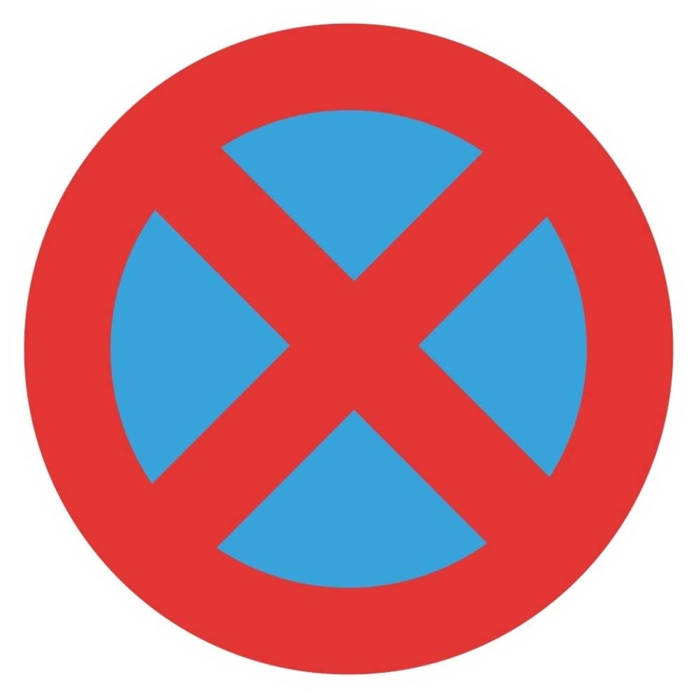 Samunshi No Parking Sticker, 10 x 10 cm, Multicolor