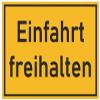 Keep Driveway Clear Sticker, Yellow, 10 x 6.6 cm view 1