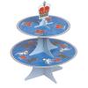 Coronation Reversible Paper Cake Stand, Union Jack and Crown, 30 cm view 2