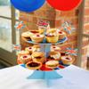 Coronation Reversible Paper Cake Stand, Union Jack and Crown, 30 cm view 3