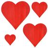 Red Wooden Heart for Décor and Crafts, 3–50 cm view 2