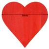 Red Wooden Heart for Décor and Crafts, 3–50 cm view 3