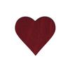 Dark Red Wooden Heart, Double-Sided Painted, 3–50 cm view 2