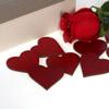Dark Red Wooden Heart, Double-Sided Painted, 3–50 cm view 3