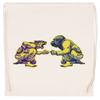Warrior Art - Way From Life #1 - Tiger vs. Gorilla Beige Drawstring Gym Bag, Unisex view 1
