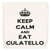 Keep Calm And Eat Culatello Beige Drawstring Sports Bag view 1