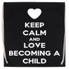 Keep Calm and Love Becoming a Child Advocate Black Drawstring Sports Bag view 1