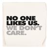 Capzy No One Likes Us, We Don't Care Beige Drawstring Sports Bag view 1