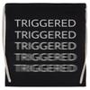 Triggered Black Drawstring Gym Bag, Unisex view 1