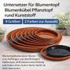 Wohnkult Round Plant Pot Saucer, 9 Sizes, 2 Colors (19 cm, Terracotta) view 4