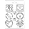 Stamperia Softform Provence Plates and Hearts view 1