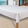 laro Washable PVC Tablecloth, Damask Gloss White, 118 x 300 cm view 2