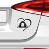 Camping Heart Sticker, 6 Sizes, 21 Colors – Camping, Festival, Vacation, Wilderness view 3