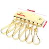 HERCHR Gold Metal 6-Hook Lobster Clasp Key Holder view 3