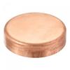sourcing map Copper End Cap for Water Pipes, 54 mm (2.12 in) view 1