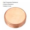 sourcing map Copper End Cap for Water Pipes, 54 mm (2.12 in) view 4