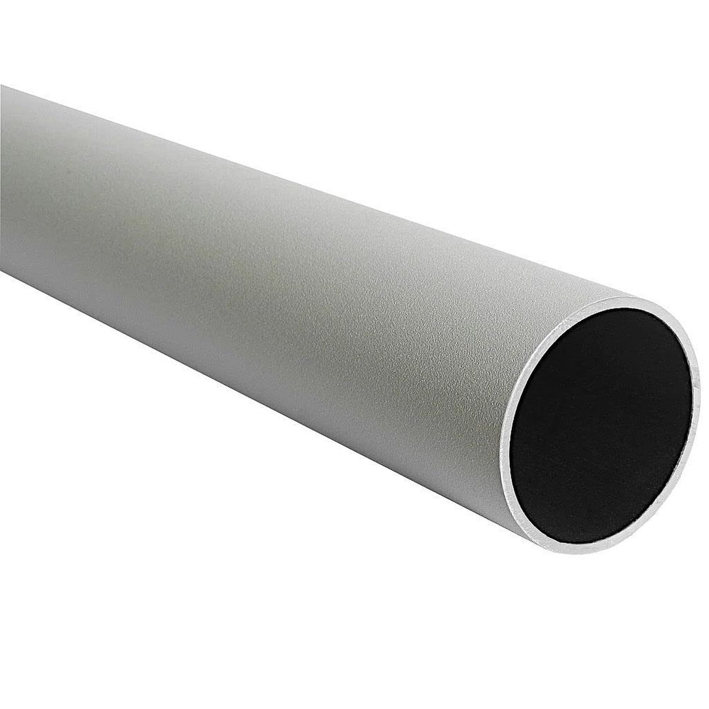 TIBU Aluminum Round Tube 43 x 2 mm, White Anodized RAL 9002, 300 mm