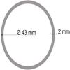TIBU Aluminum Round Tube 43 x 2 mm, White Anodized RAL 9002, 300 mm view 4