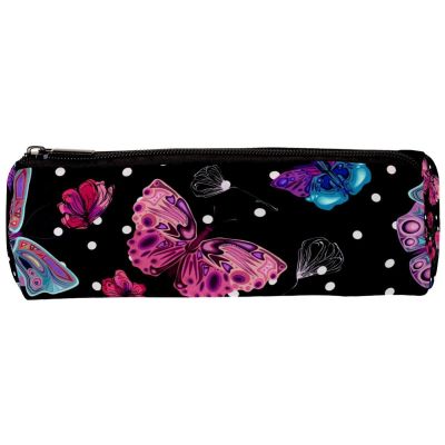 Floral Butterfly Pencil Case and Makeup Brush Bag