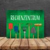 XXL “Rechenzentrum” Metal Garden Sign, 28 x 38 cm view 4