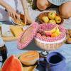 Zerodeko Basket for Picnics and Travel, Storage Basket for Desk and Living Room, Portable Bread Basket Made of High-Quality Material view 2