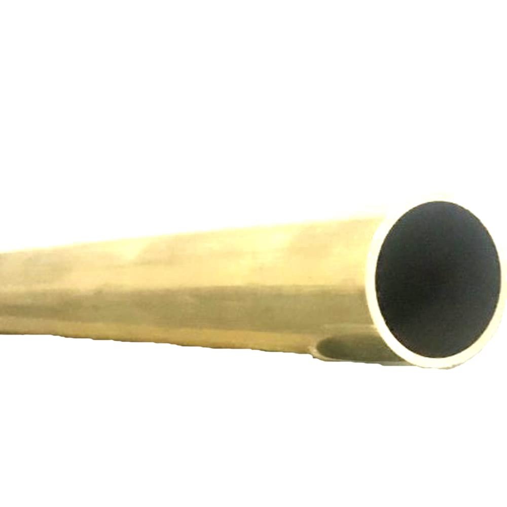 1-Piece H62 Brass Capillary Copper Tube, 10 mm OD, 0.2 mm Wall, 0.5 m Long, Seamless Straight Round Tube