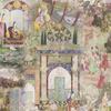 A.S. Création Oriental Green and Orange Non-Woven Wallpaper, Vintage, 10.05 x 0.53 m view 2
