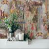A.S. Création Oriental Green and Orange Non-Woven Wallpaper, Vintage, 10.05 x 0.53 m view 4