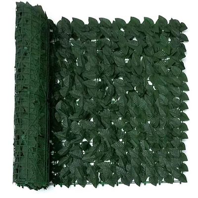 Artificial Hedge Privacy Fence, Green Leaf, Expandable, 200 x 500 cm