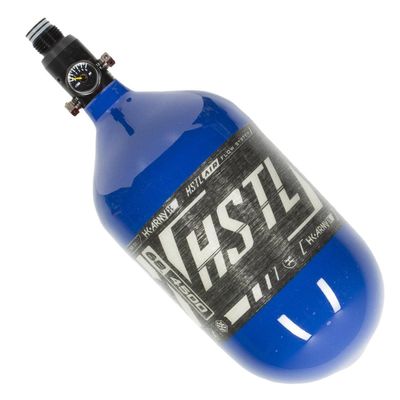 HK Army HSTL 68ci 4500psi HPA Paintball Tank, Carbon Fiber, Blue
