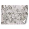Feeby Non-Woven Photo Wallpaper, Tropical Leaves, Gray, 300 x 210 cm view 1