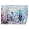 Feeby Blue Nonwoven Photo Wallpaper, Abstract Meadow with Butterflies and Plants, 250 x 175 cm view 1