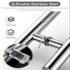 LHRUI Stainless Steel Door Pull Handles, Round, Back-to-Back, 80 cm/32 in view 3