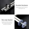 LHRUI Stainless Steel Door Pull Handles, Round, Back-to-Back, 80 cm/32 in view 4